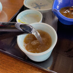 民宿田麦荘 ななかまど亭 - 蕎麦湯はサラサラタイプです