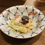 Onarimon Haru - 焼き白子とタラの芽天ぷら お出汁と酢