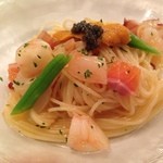 和菜 - 海鮮冷製パスタ 雲丹とキャビア添え