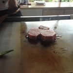 大淀河畔 みやちく - お肉焼き始め