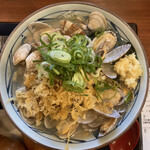 丸亀製麺 - が、アサリダシの特有の苦味あり。