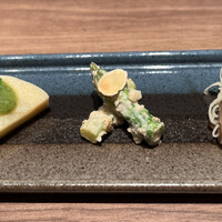 焼肉うしごろ 銀座店 - ナムル、筍美味しかった