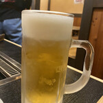 Kintarou - 生ビール(中ジョッキ) ¥640-(税込)