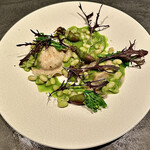 flare - 蛍烏賊のラビオリ 菜の花のソース