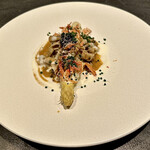 flare - 平貝を纏ったホワイトアスパラ