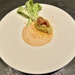 flare - 鰆のブランダード 発酵トマトの白ワインソース