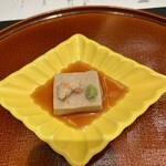 千羽鶴 - 蟹と胡麻豆腐