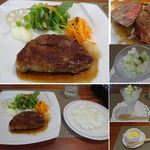 カフェまつもと - 特産松阪牛ランプステーキ。但馬牛を素牛として900日以上管内で肥育
