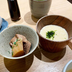 海玄 - 小鉢と山芋