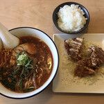 Shokukoubou Kiwami - 麻辣四川ラーメン+甘辛チキンセット