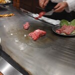 ステーキランド - 目の前で調理