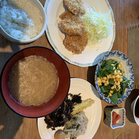 羅豚 ギンザ・グラッセ - ヒレカツ定食とビュッフェのお惣菜