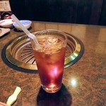 焼肉 松喜 - 追加　黒烏龍茶500円。