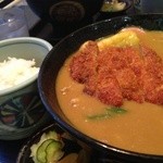 半二郎 - カツカレーうどんセット