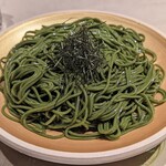 蕎麦粉懐石 銀座てあん - 蕎麦は「茶そば」