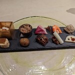 蕎麦粉懐石 銀座てあん - 「前菜盛り合わせ」