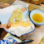 富田屋 - カニコース
      大エビ天