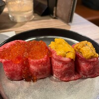 黄金出汁しゃぶと江戸前寿司 肉のあさつ 梅田お初天神店 - 