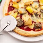 sausage & potato pizza