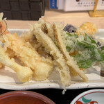 にしむら - 天ぷら定食 1870円。