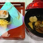 小豆島国際ホテル - 佃煮ちらし・鰹汁