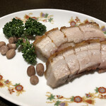 菜香新館 - 皮付き豚バラ肉の塩あぶり焼き　小サイズ
