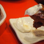 中華そば ふじい - 唐揚げ（マヨネーズをつけて食べる）