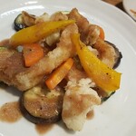 キッチン ブルー グローブ - 反対側から