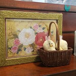 キッチン ブルー グローブ - 自分の席の置物