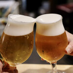 波へい - オーナーと乾杯♪