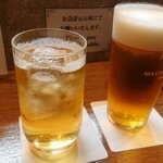 Tetsu - 私は梅酒で彼はビールで