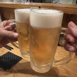 元祖 7種の牛串がある店 焼鳥居酒屋 はなぶさ - カンパーイ♪