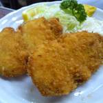 まるよし - 名物：串カツ（￥370）