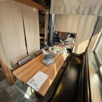 Yakiniku Ushinomaki - 各テーブル暖簾で区切られています