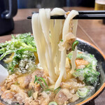 Hinata Udon - 肉野菜天うどん アップ