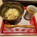 鮨 無垢/鮨 白銀 - 筍ごはんとおだしのペアリング