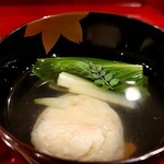 銀座 きた川 - 毛蟹　うるい　木の芽