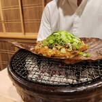 銀座 きた川 - 朴葉味噌