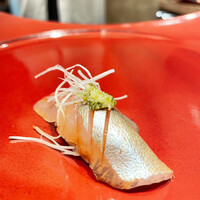 名駅 鮨 天野 - 瀬戸内しまあじ握り