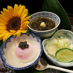 青華こばやし - 25年7月　前菜3種