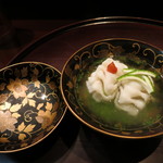 青華こばやし - 25年7月　天草鱧　オクラすり流し