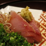 青華こばやし - 25年7月　京都メジ鮪　タタキ　アップ