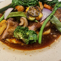 Les Jardin des dodine - ③をカットしてお野菜と和えてお出ししてくださいます