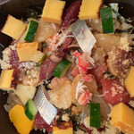 寿司幸 - 人形町三大ランチばらちらし1,300円