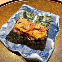 横浜 うしみつ - ①目の前ウニドック、淡雪塩