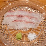 食堂うゆき - 2023.3 五島産石鯛お造り 擂り立て本わさび