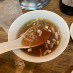 亀戸ぎょうざ - 付いてた中華スープ