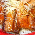 Ganso Butadonya Tonton - ハーフ&ハーフ丼 厚切り豚バラ