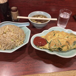 園春 - 卵チャーハンとニラ玉