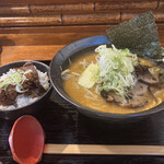 Susukino Ramen Zen - 気まぐれミニ丼セット（1,030円＋バター100円）